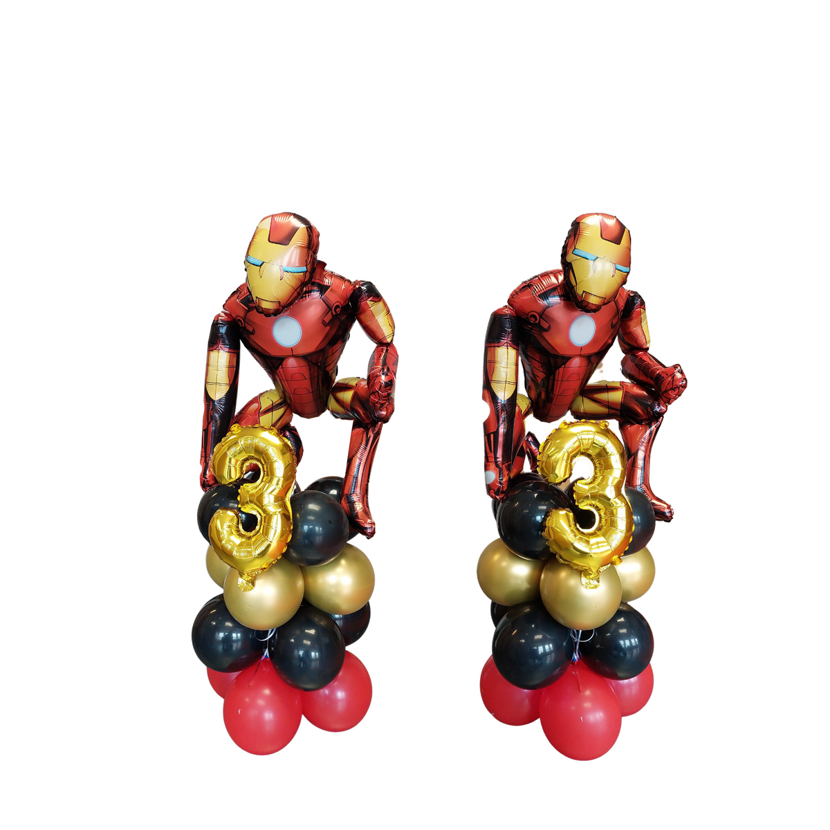 Marvel universe avengers 3D foil Spiderman blue red black latex balloon product photo 6