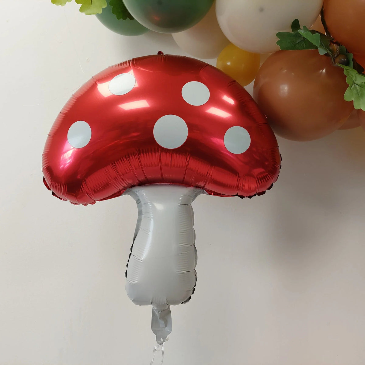 Mushroom shaped foil balloon lifestyle photo