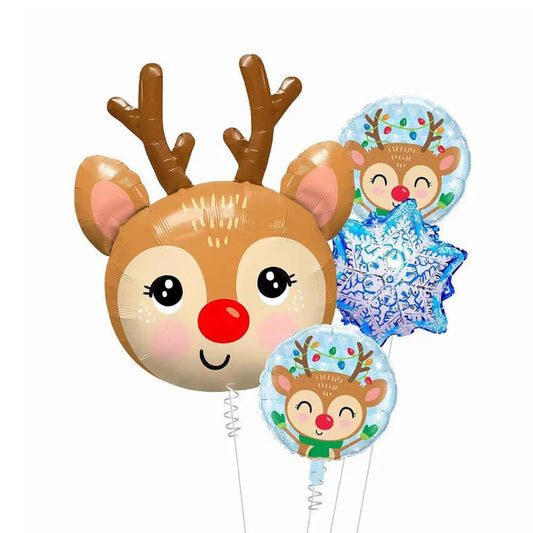 Reindeer Snow flakes Balloon Bundle product photo