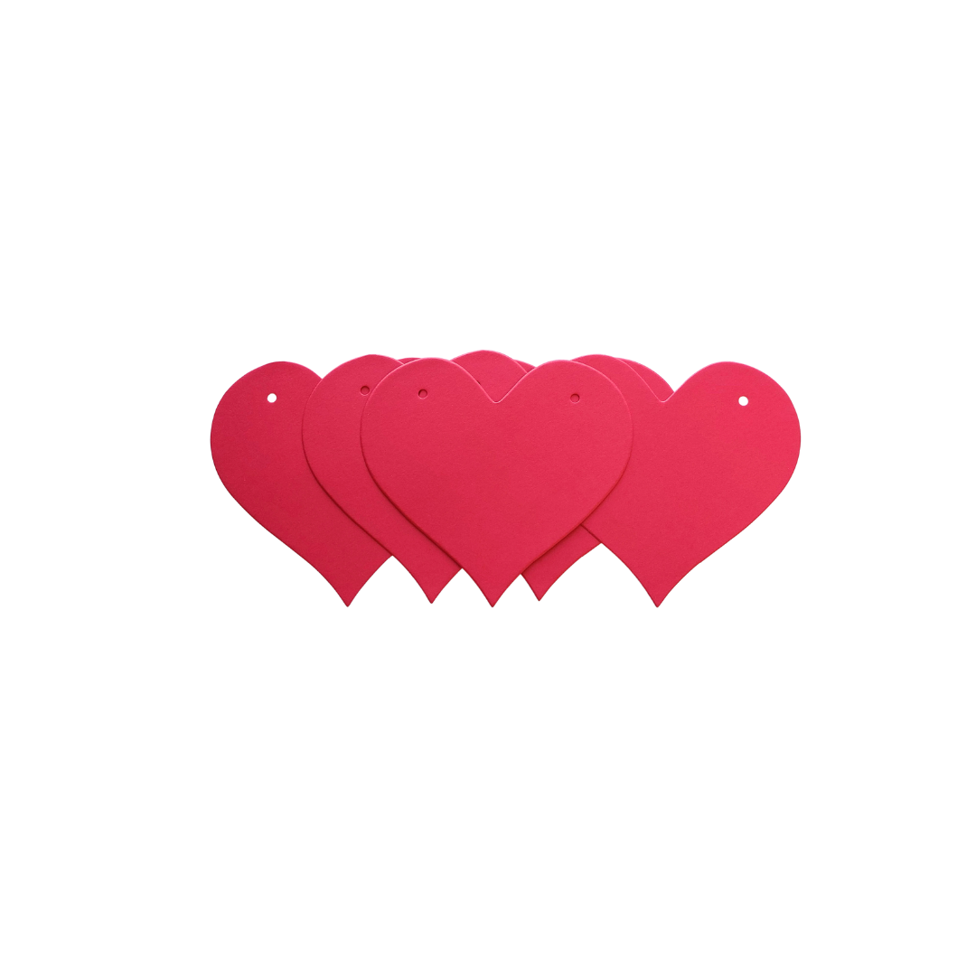 Paper card red love heart bunting banner product photo 2