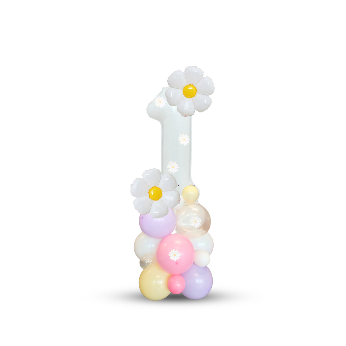 Pastel daisy balloon sculpture bouquet product photo 2