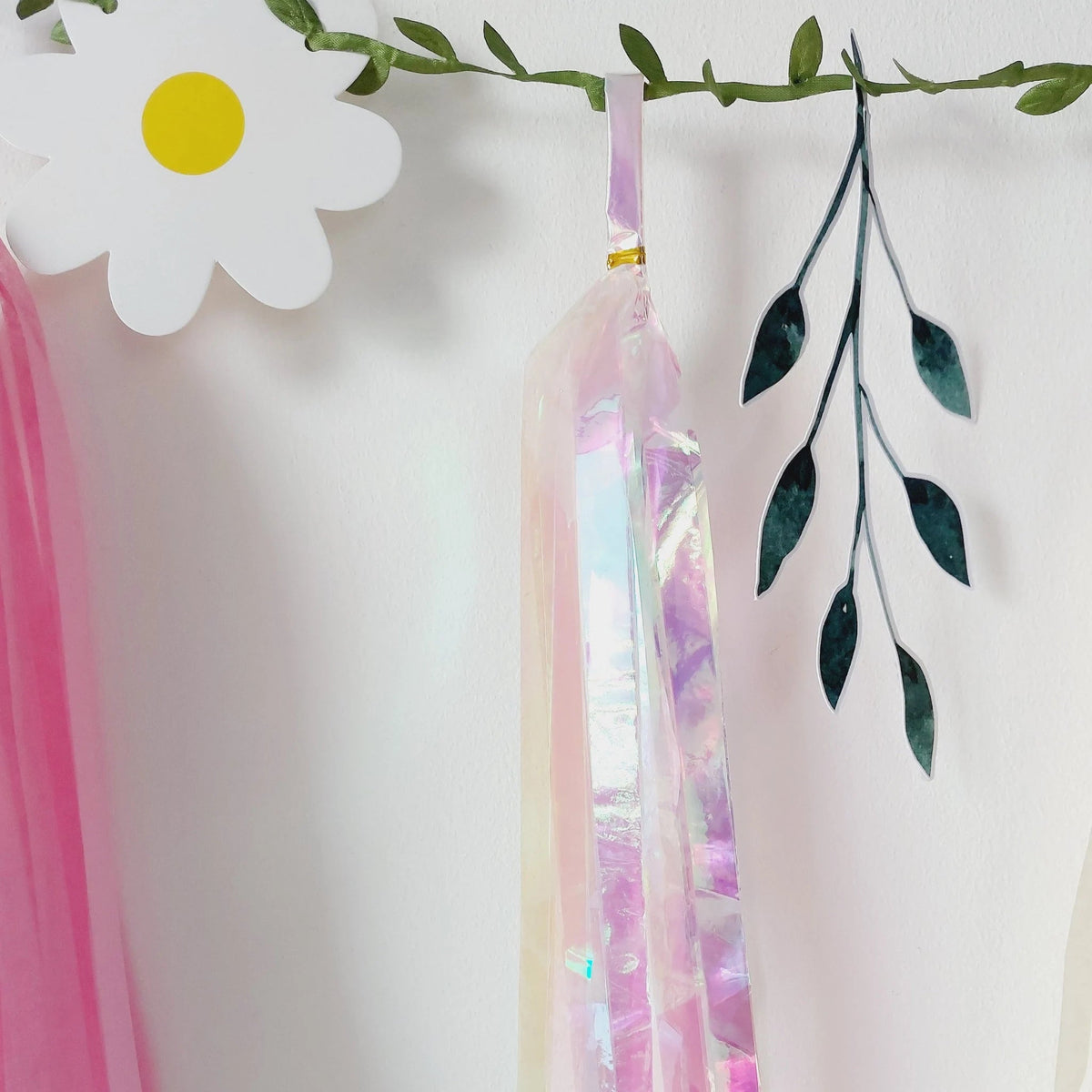 Pastel fairy wild flowers blossom balloon garland product photo 4
