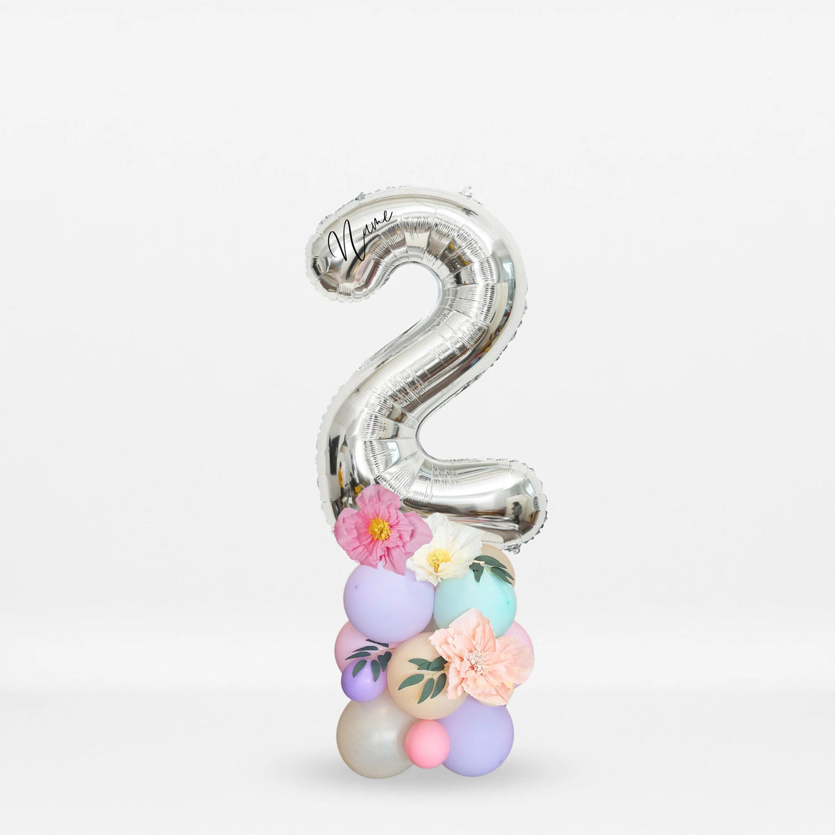 Pastel fairy wild flowers blossom balloon sculpture bouquet product photo 10