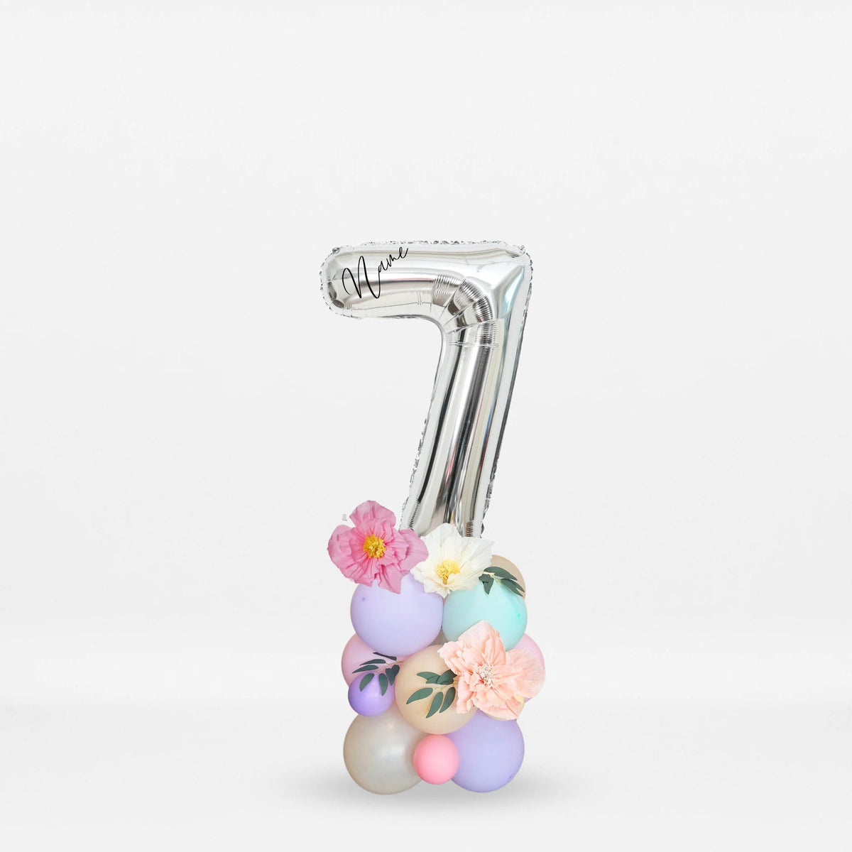 Pastel fairy wild flowers blossom balloon sculpture bouquet product photo 5