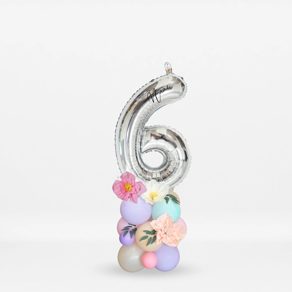 Pastel fairy wild flowers blossom balloon sculpture bouquet product photo 6