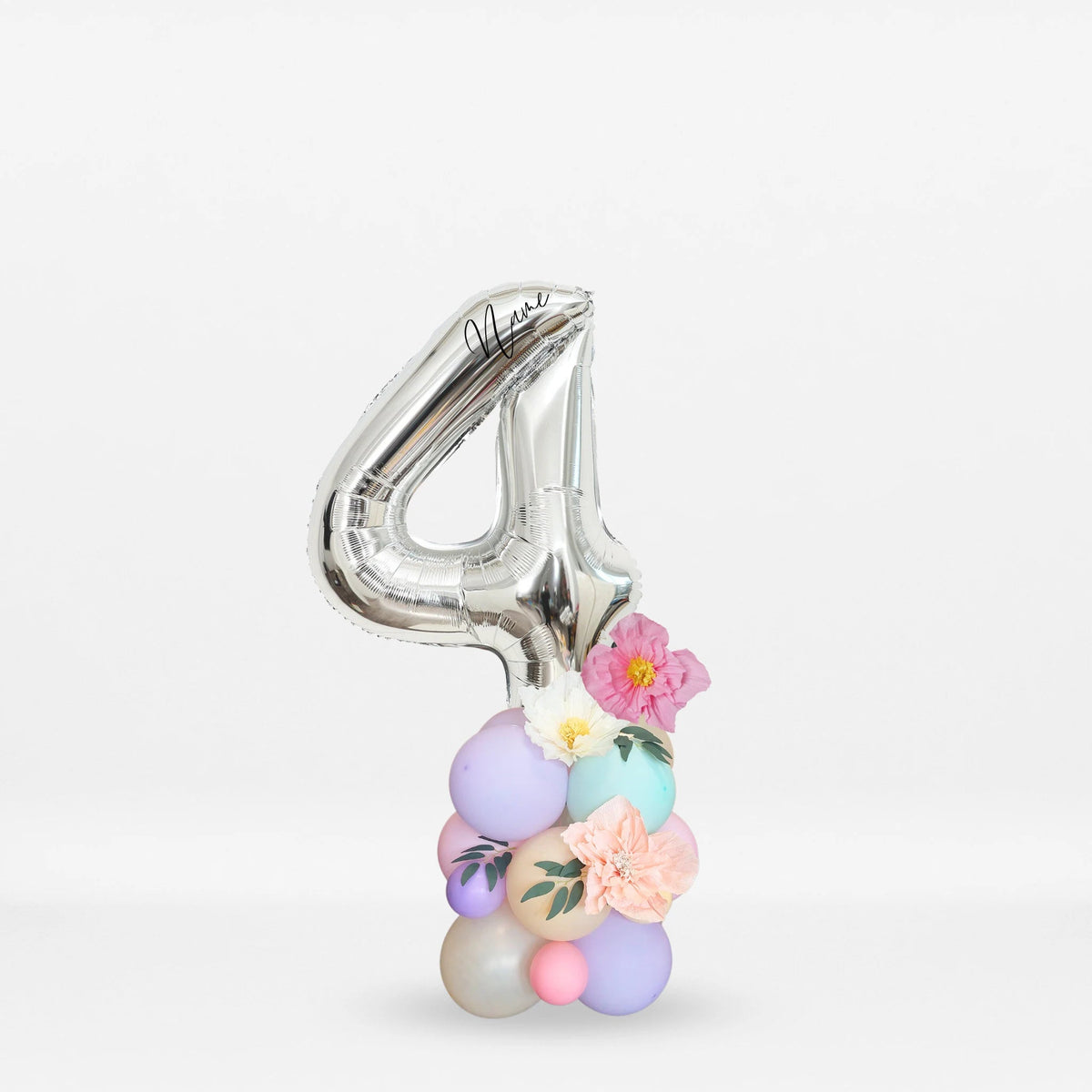 Pastel fairy wild flowers blossom balloon sculpture bouquet product photo 8