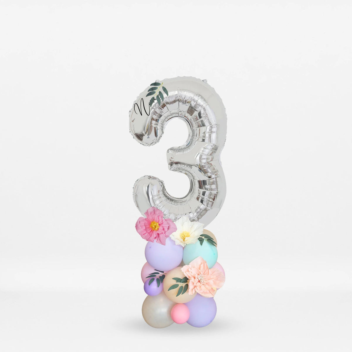 Pastel fairy wild flowers blossom balloon sculpture bouquet product photo 9