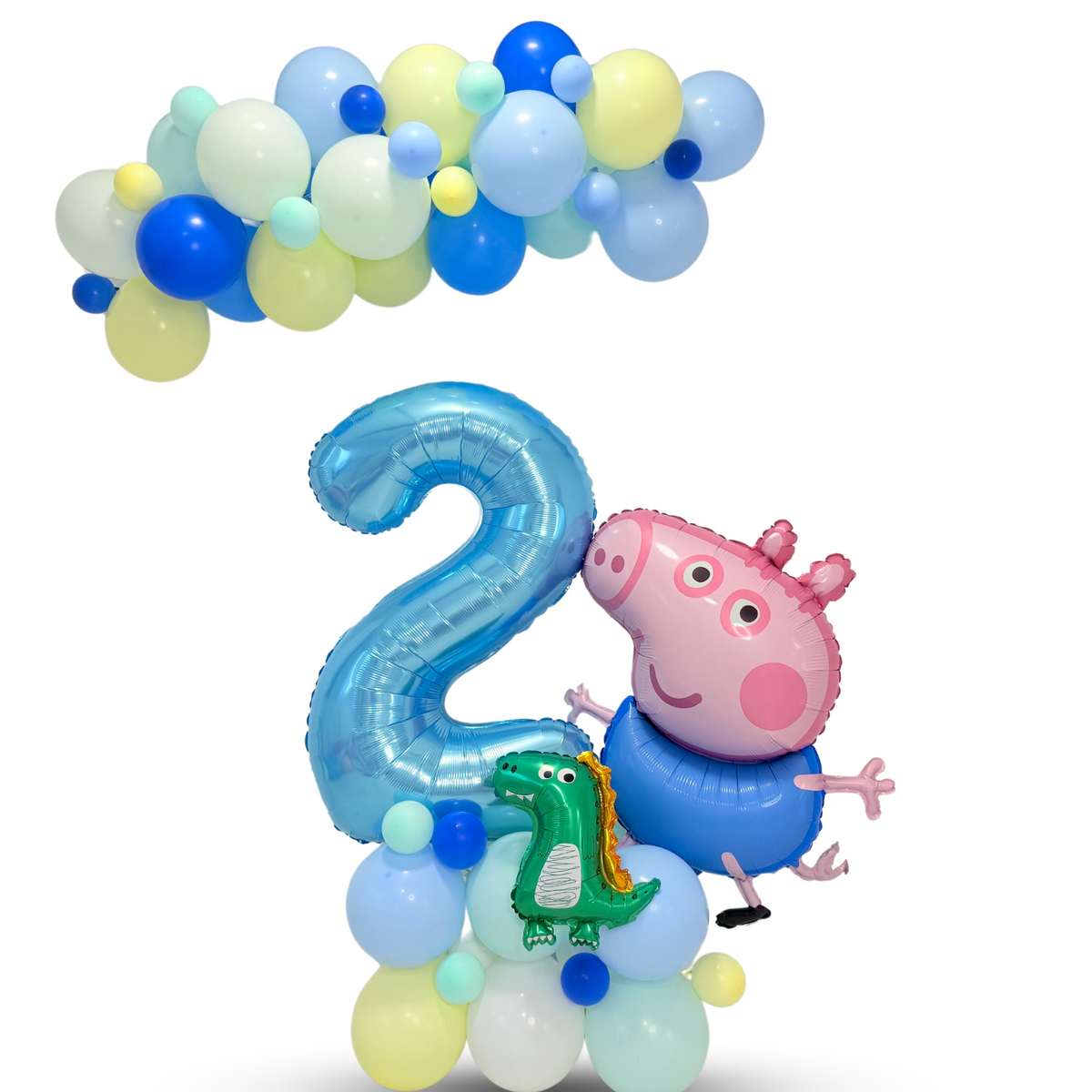Peppa George pig dinosaur balloon sculpture stack product photo 3