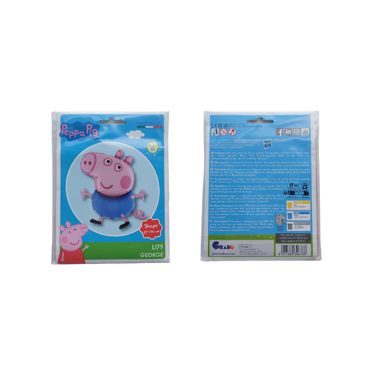 Peppa George pig dinosaur balloon sculpture stack product photo 9