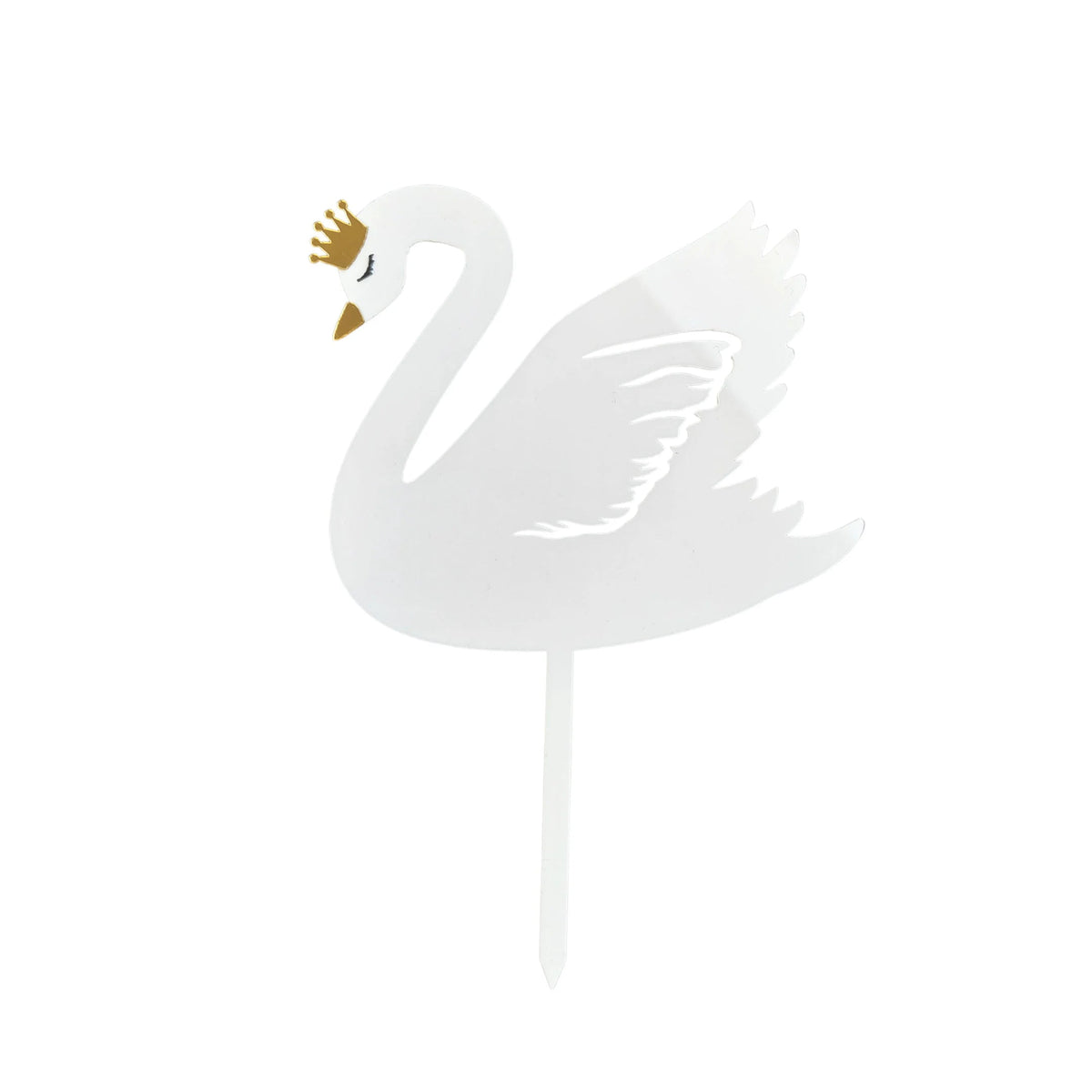 Personalised Acrylic swan ballerina children girls women birthday Cake Topper product photo 2