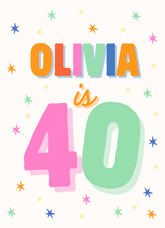Personalised birthday Greeting Cards product photo