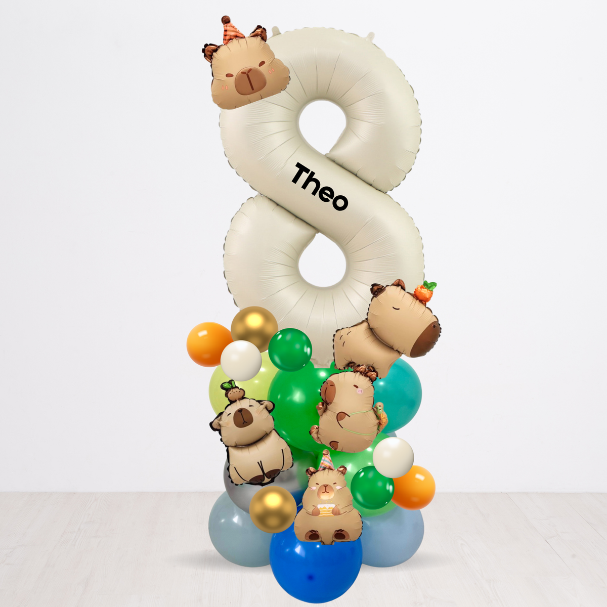 Personalised DIY Capybara balloon bouquet stand birthday decoration product photo 2