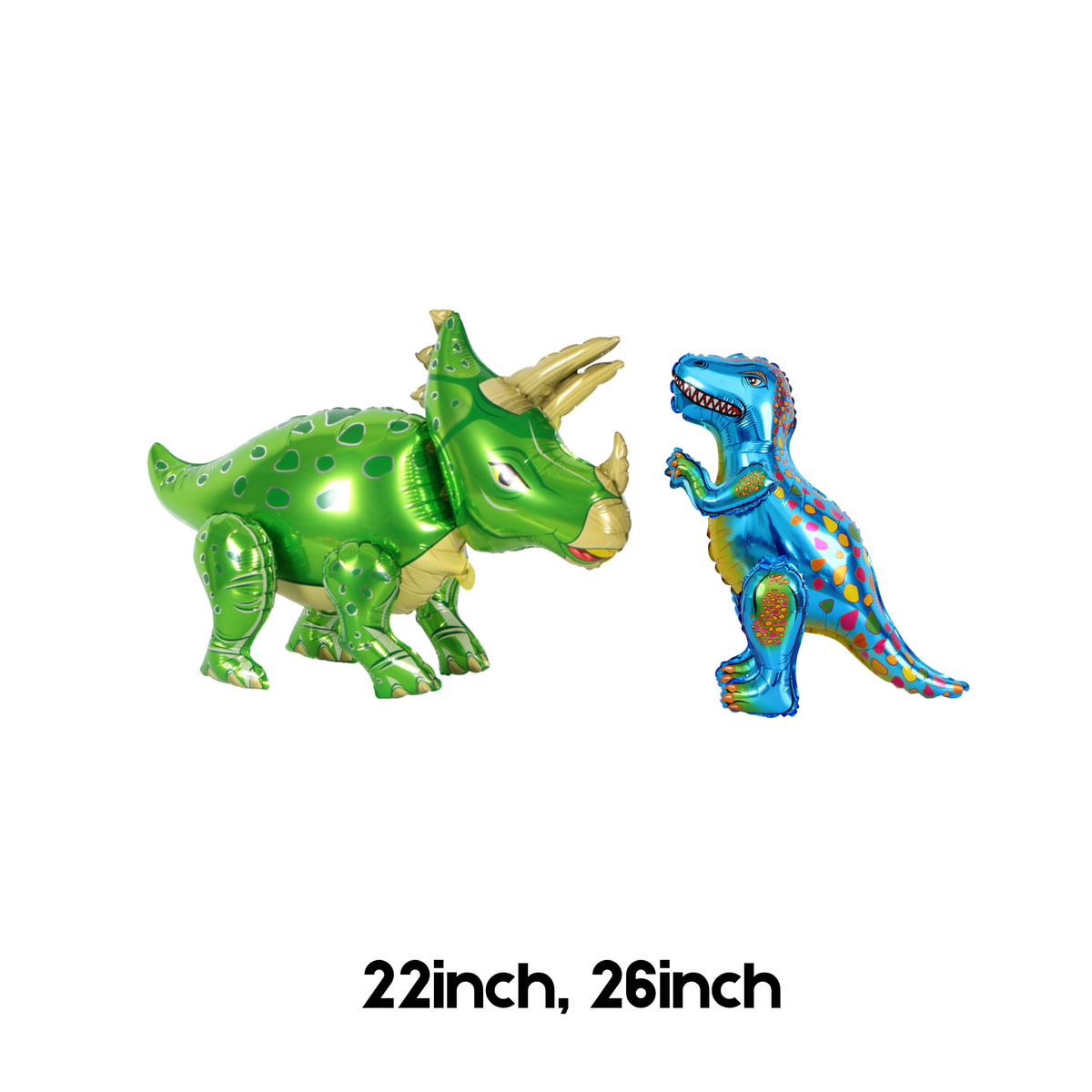 Personalised DIY cute green dinosaurs balloon sculpture stack stand product photo 2