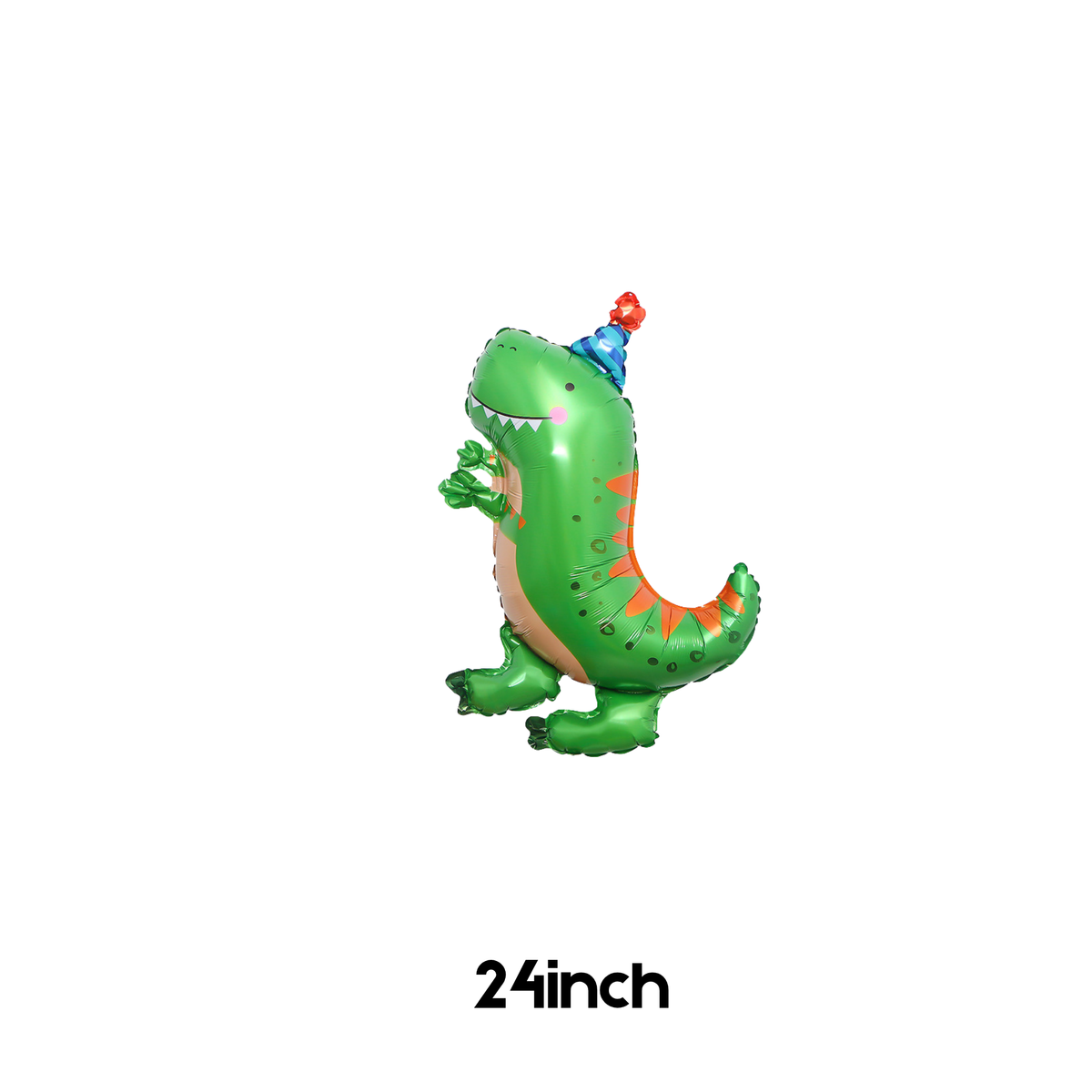 Personalised DIY cute green party dinosaur balloon sculpture stack stand product photo 2