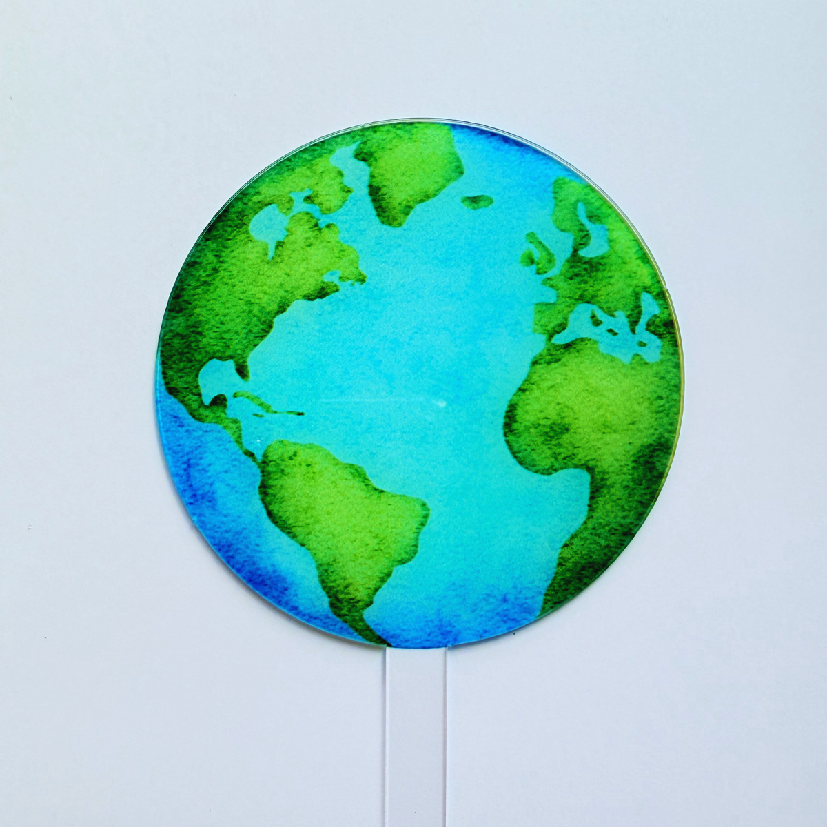 Personalised earth space best mum dad travel Cake Topper birthday decor product photo 5