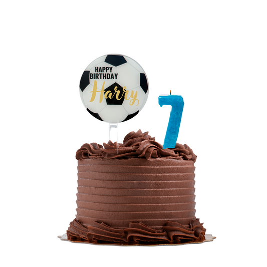 Personalised football Cake Topper personalised number birthday decor product photo