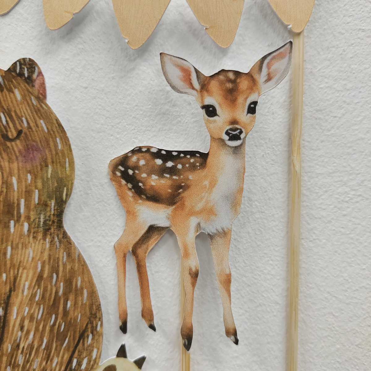 Personalised Woodland Bear Animal cake topper set product photo 5