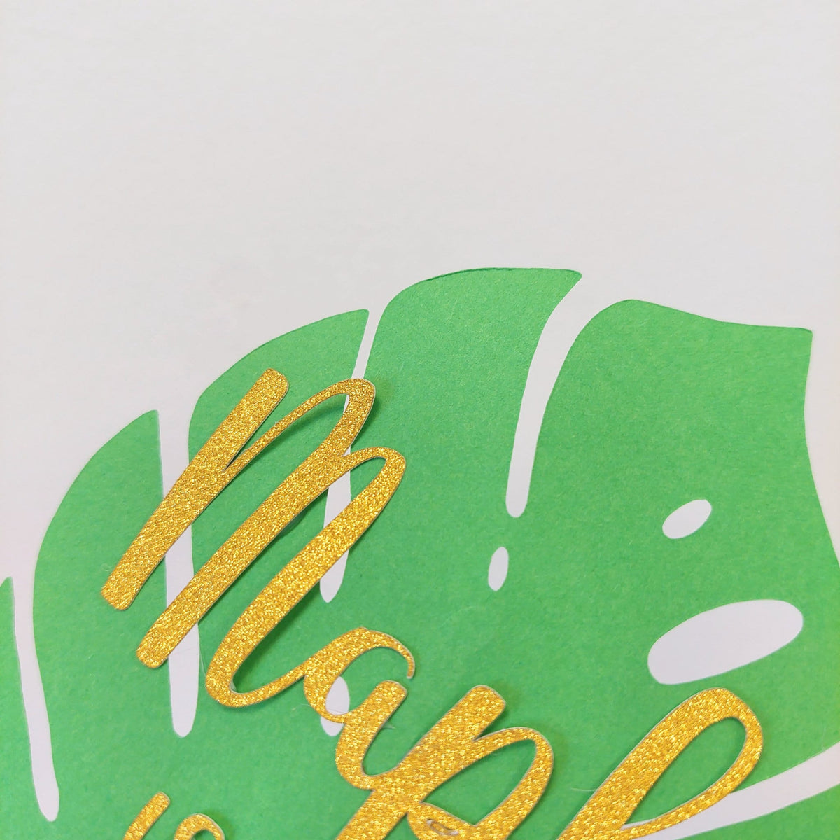 Personalised leaf Jungle Animal Birthday Cake Topper Set product photo 4