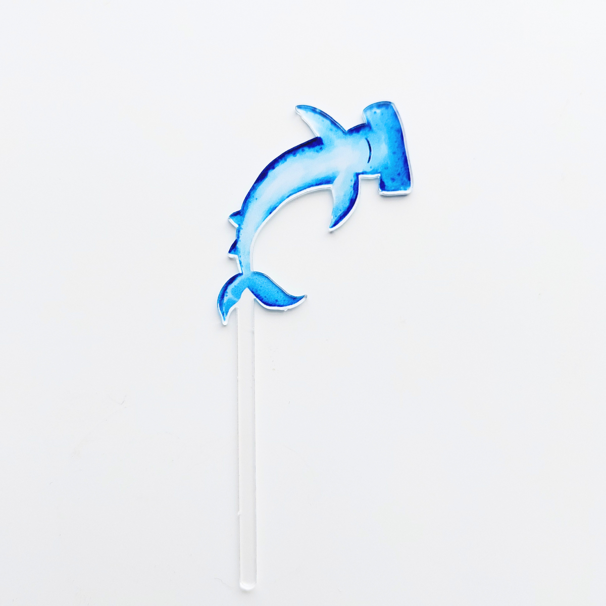 Personalised under the Sea World fish shark whale Acrylic cake topper product photo 5