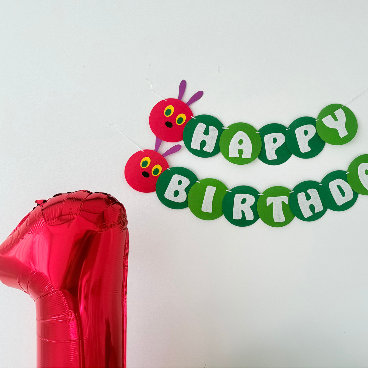 Personalised Hungry Caterpillar Balloon Bouquet Kit product photo 7