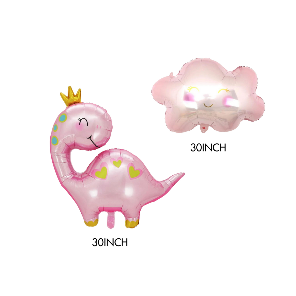 Pink Dinosaur and Could Balloon Bundle product photo 2
