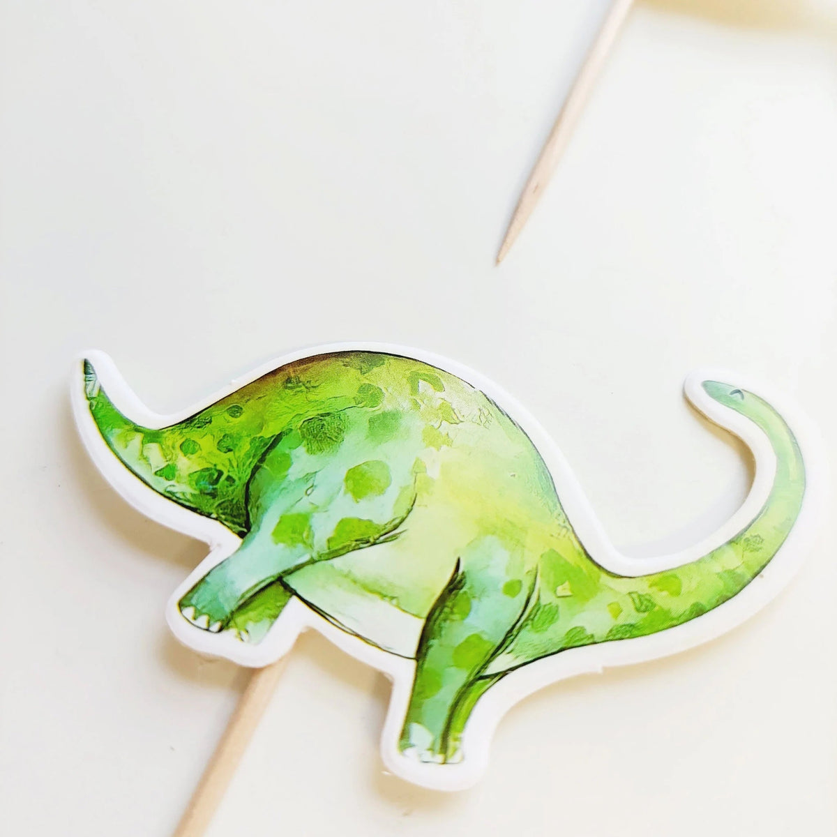 18pcs pastel Pink girls Dinosaurs Birthday cup Cake Topper set product photo 4