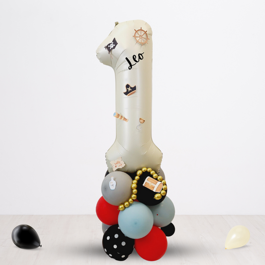 Pirate ship boys birthday balloon sculpture bouquet product photo