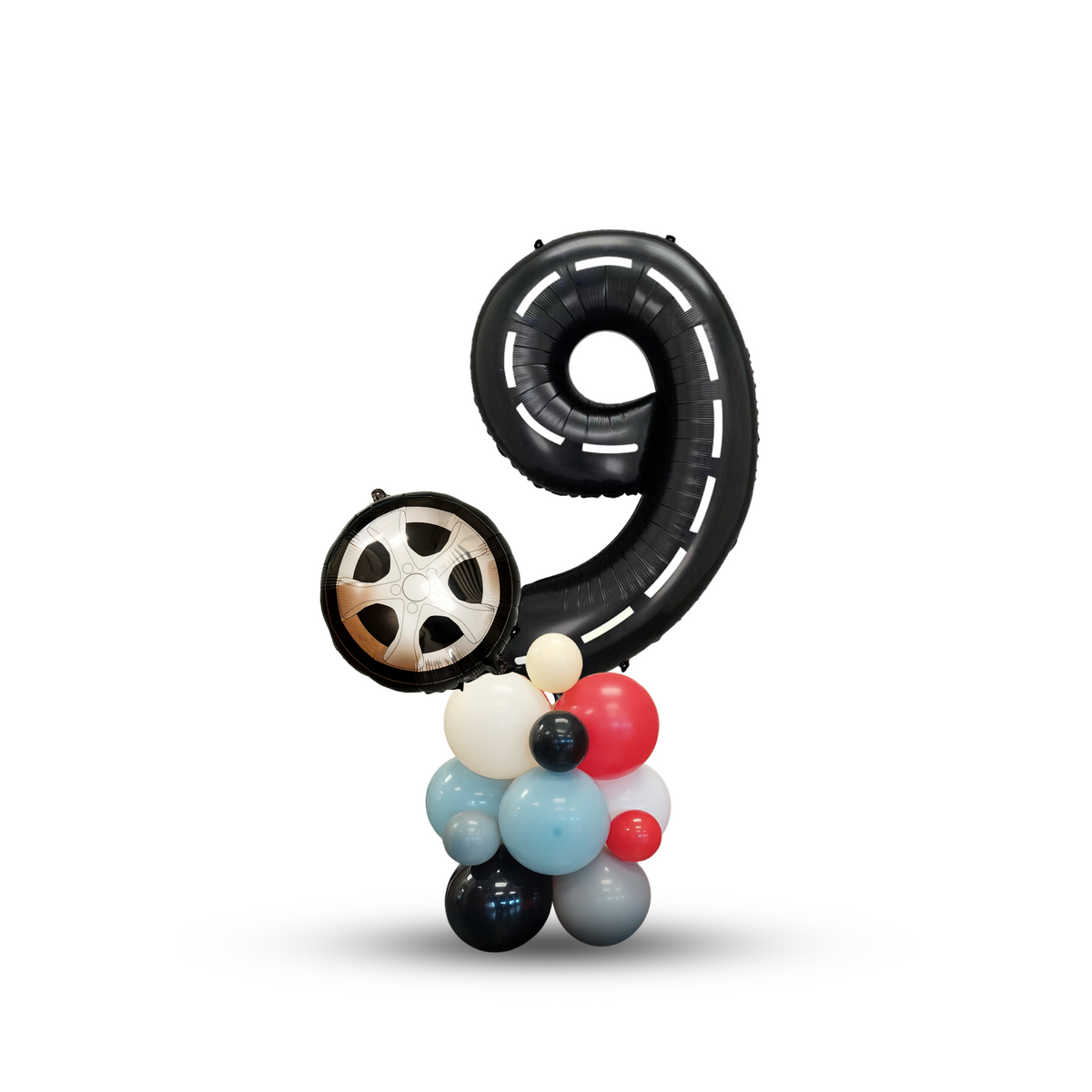 FAST one Two FAST Racing Car Birthday Balloon Bouquet Sculpture product photo 10