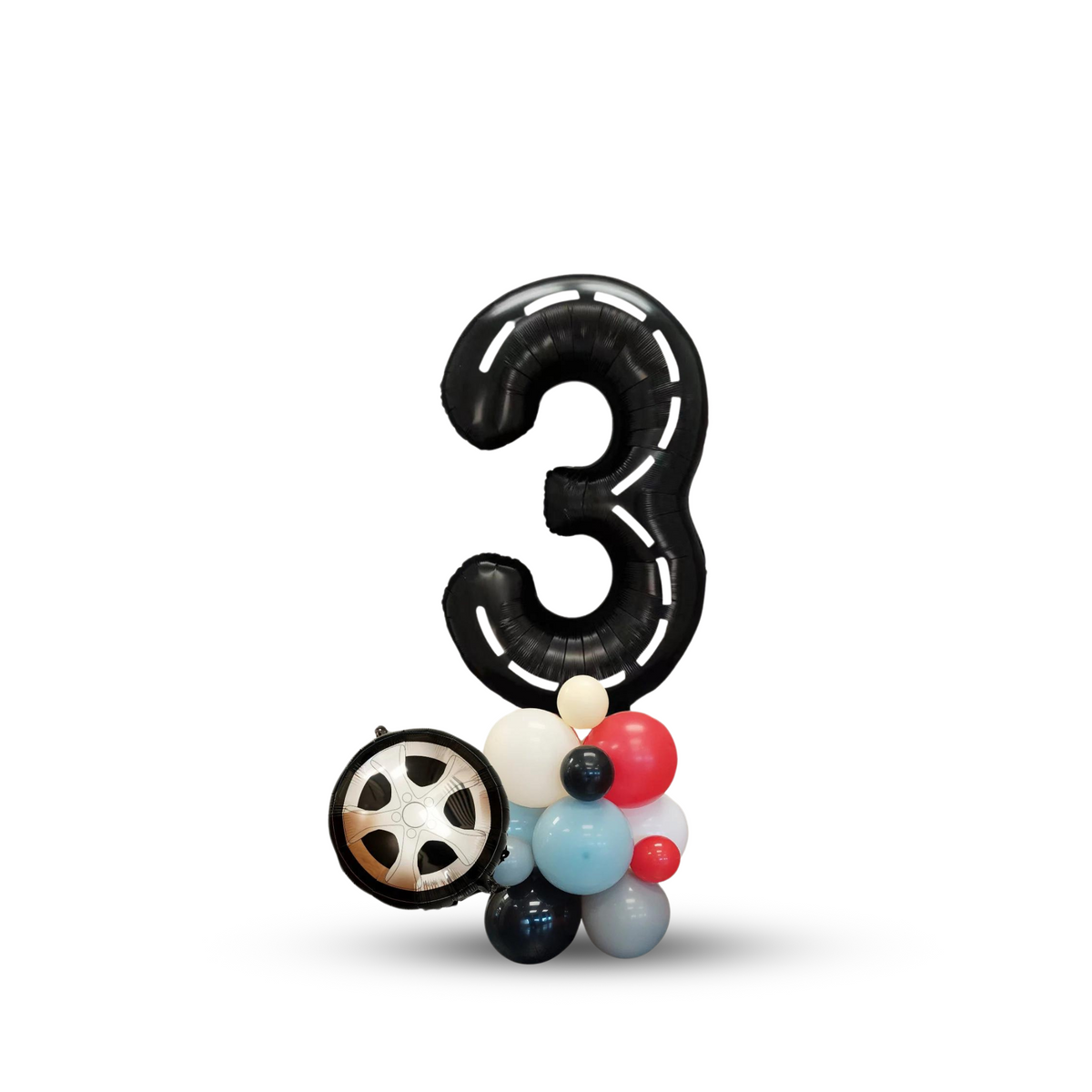 FAST one Two FAST Racing Car Birthday Balloon Bouquet Sculpture product photo 4