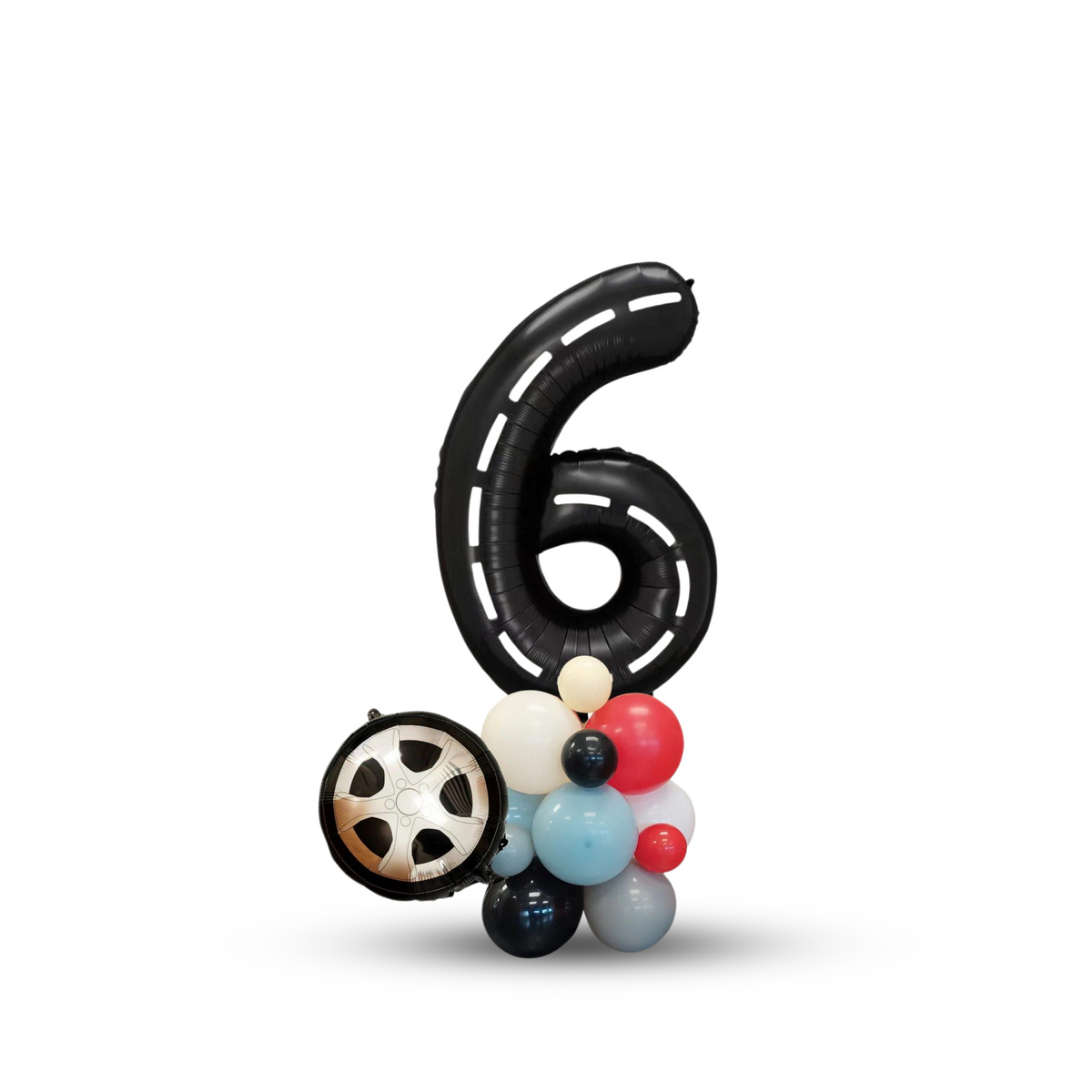 FAST one Two FAST Racing Car Birthday Balloon Bouquet Sculpture product photo 7