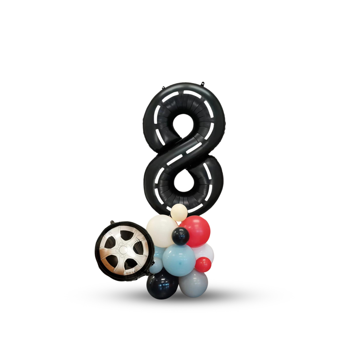 FAST one Two FAST Racing Car Birthday Balloon Bouquet Sculpture product photo 9
