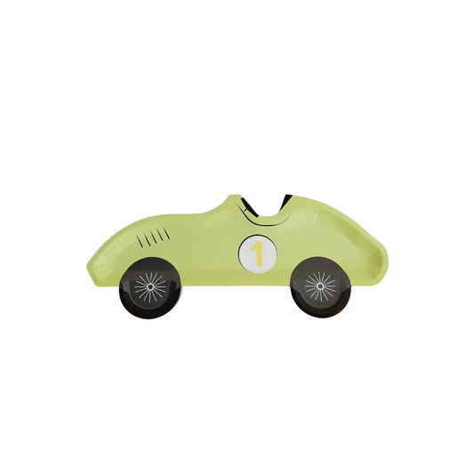 Racing Car Birthday paper plates set fast one 1st birthday 8-pack product photo