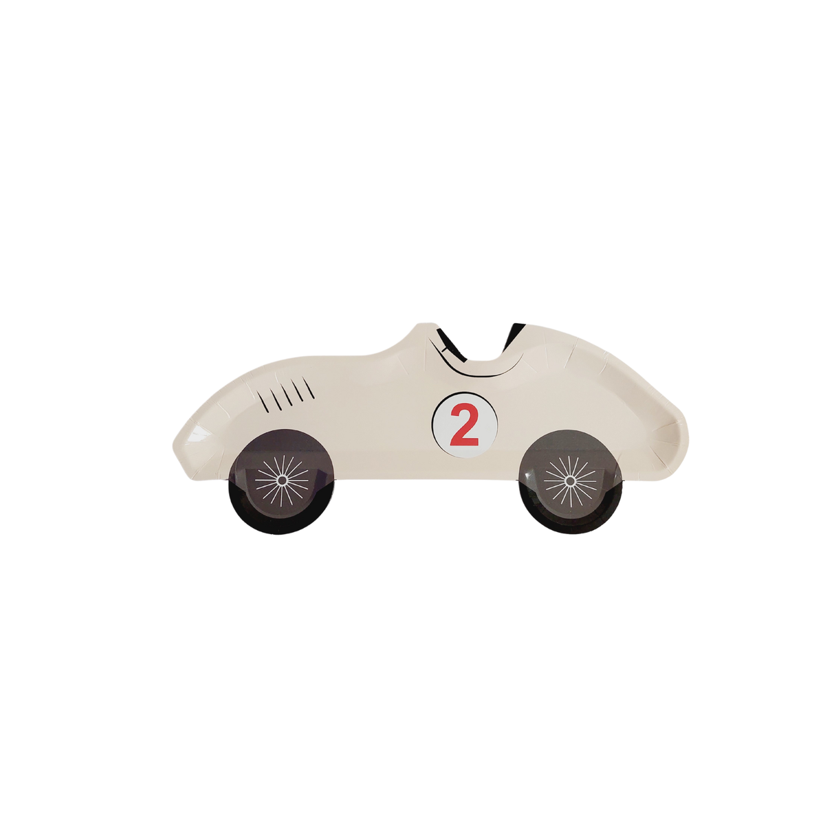 Racing Car Birthday paper plates set two fast 2nd birthday 8-pack product photo 2
