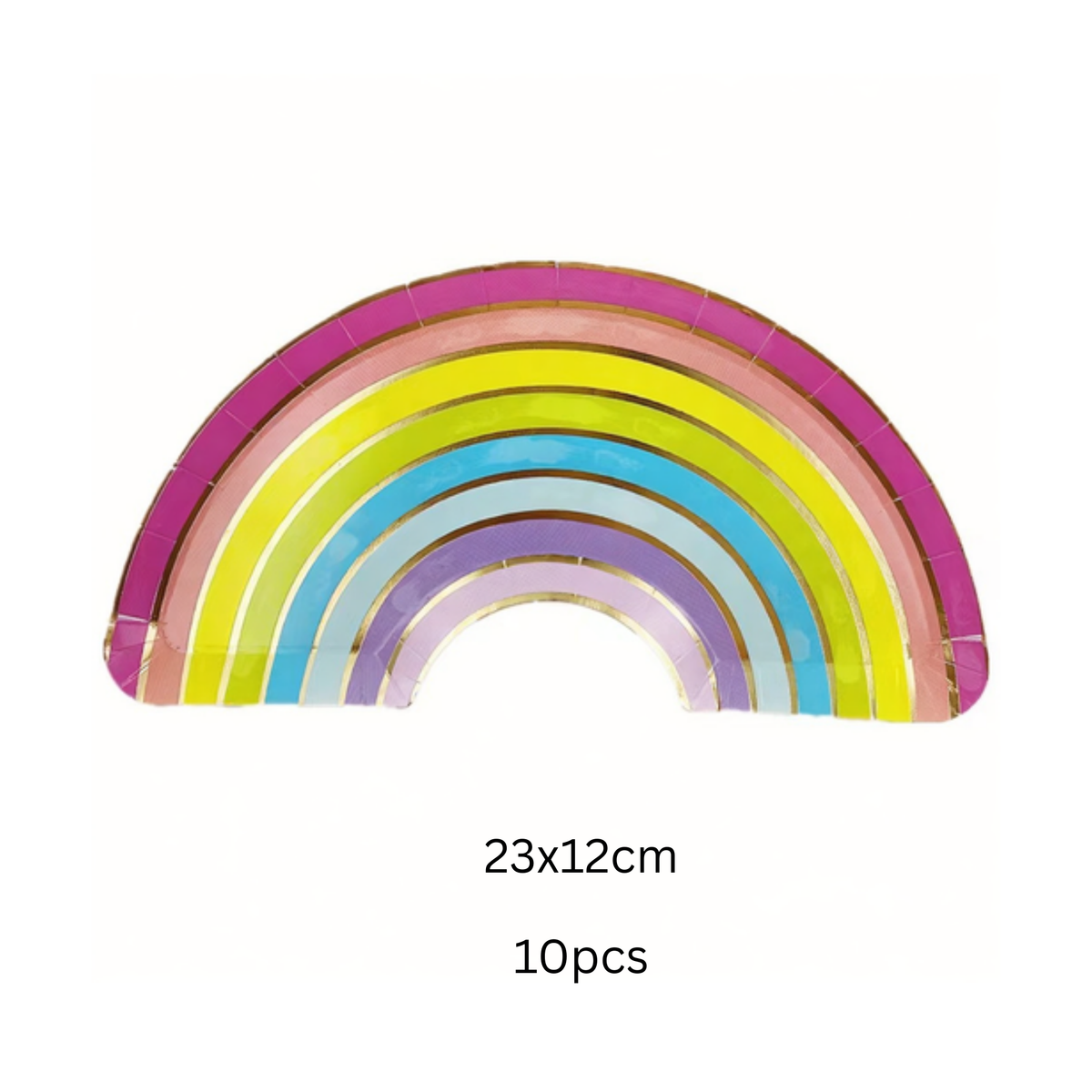 Rainbow Multi colour tableware set 10-pack product photo 2