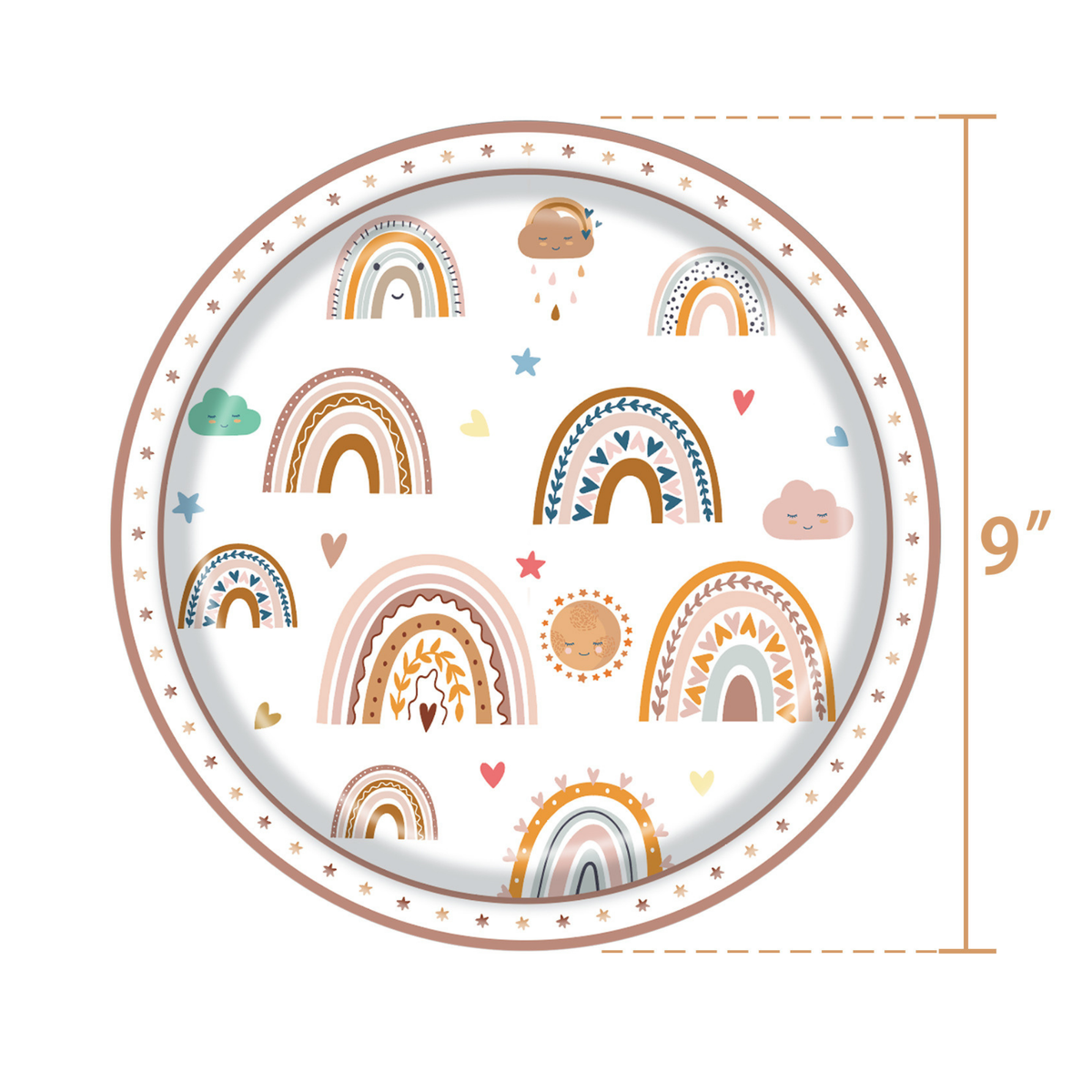 Rainbow tableware set 10-pack product photo 3