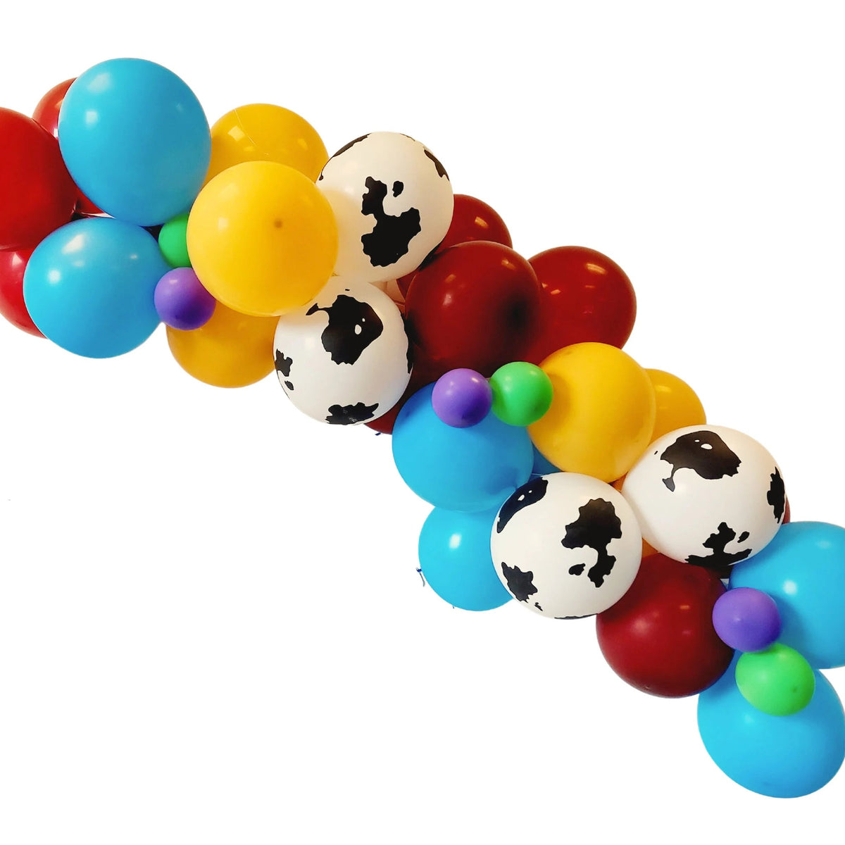Rodeo toy story style purple green cow boy boots 40inch number balloon garland product photo 2