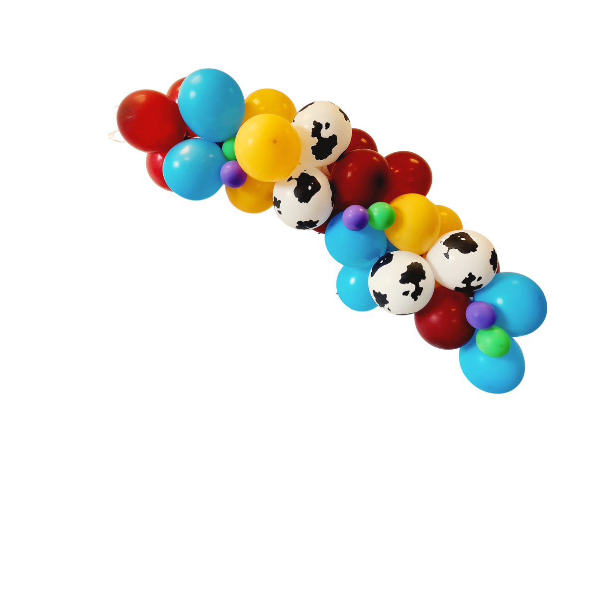 Rodeo toy story style purple green cow boy boots 40inch number balloon garland product photo 3