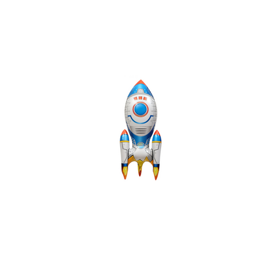 Space mini white rocket balloon boys outer space birthday party decoration product photo