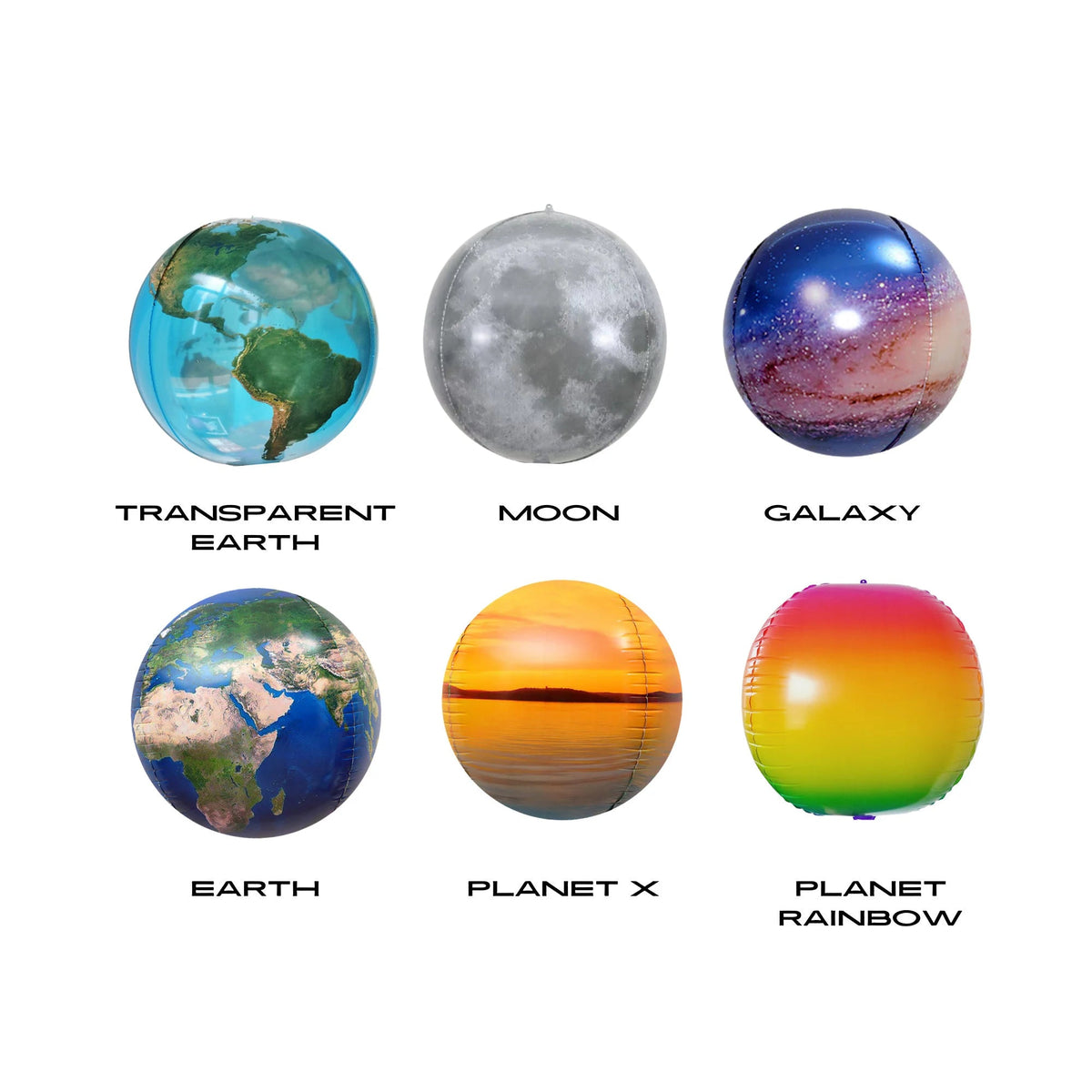 Space planet balloon earth galaxy moon boys girls outer space birthday party decoration product photo 2