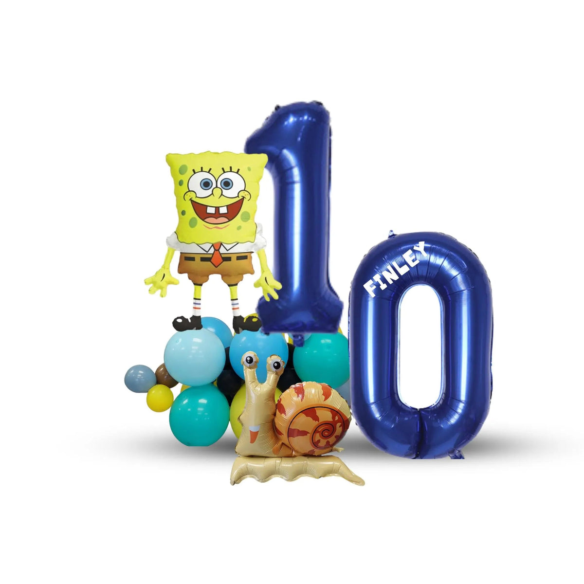 Sponge bob square pants birthday balloon bouquet tower product photo 10