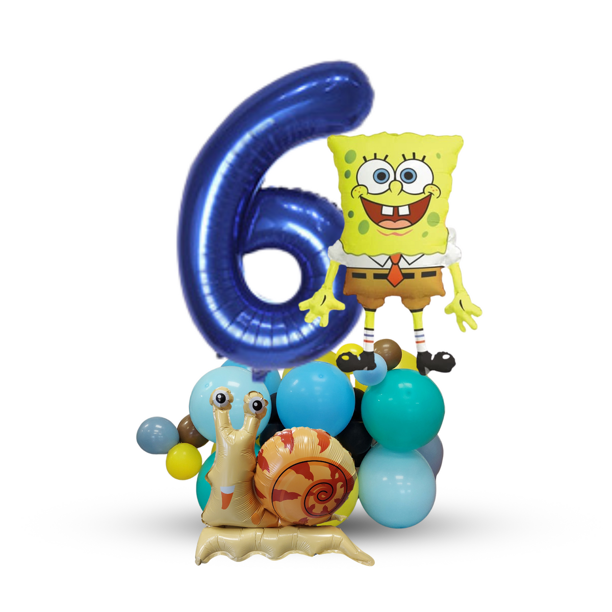 Sponge bob square pants birthday balloon bouquet tower product photo 3