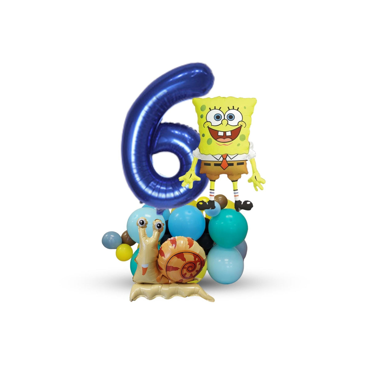 Sponge bob square pants birthday balloon bouquet tower product photo 4