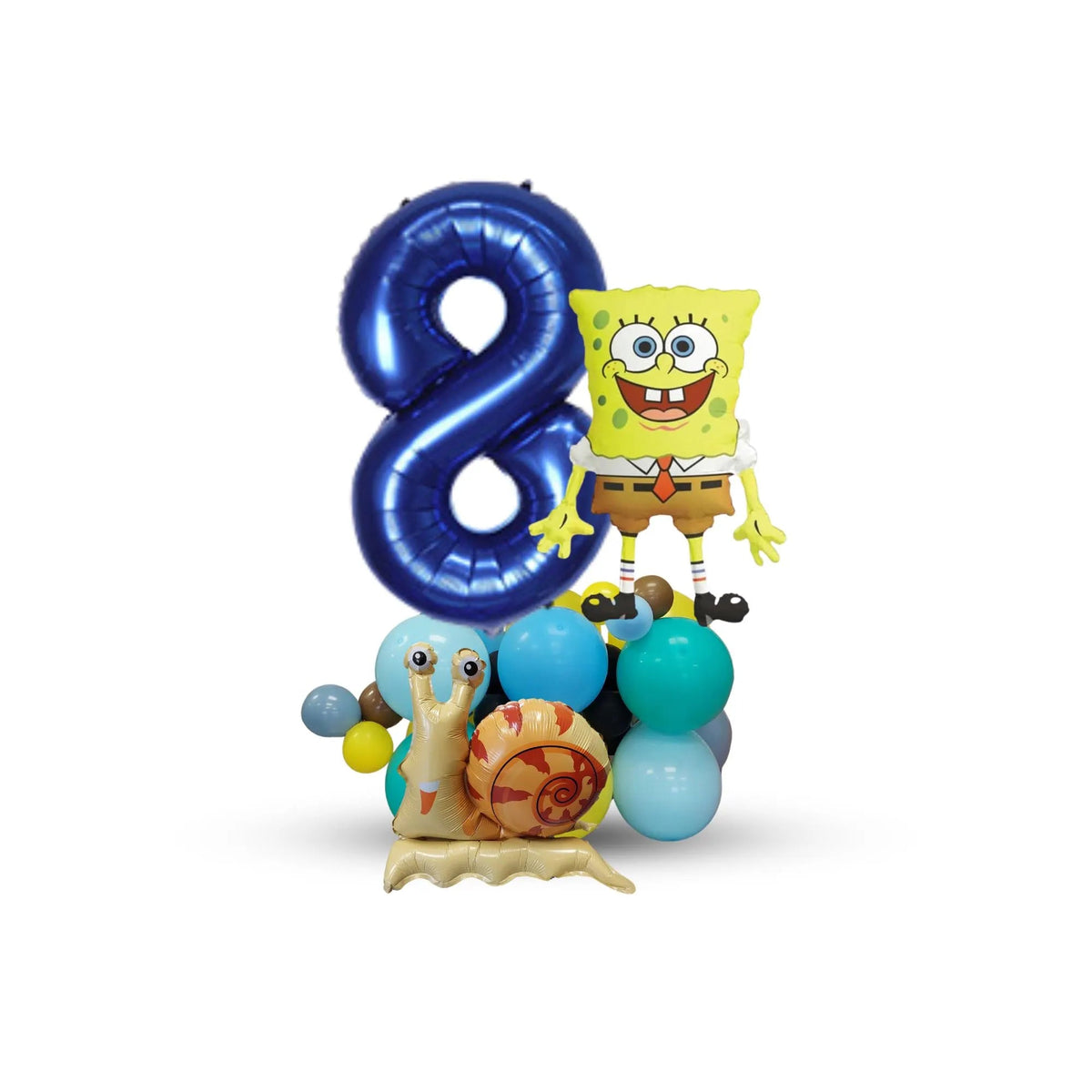 Sponge bob square pants birthday balloon bouquet tower product photo 9