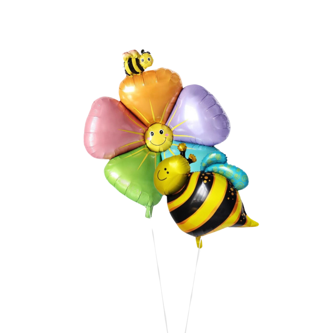 Spring Easter bee flowers balloon children adults birthday party balloon bundle product photo