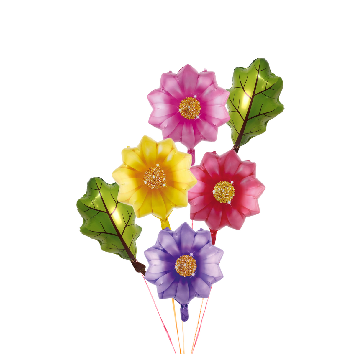 Spring Easter butterfly flowers and leaves foil helium balloon children product photo 2