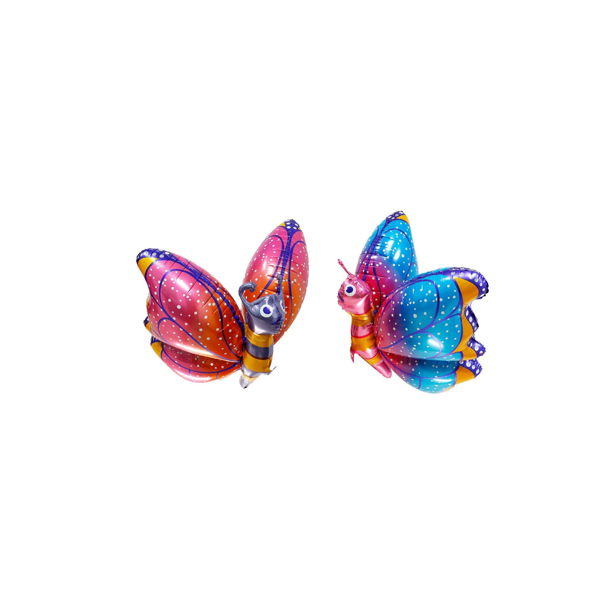 Spring Easter butterfly flowers and leaves foil helium balloon children product photo 3