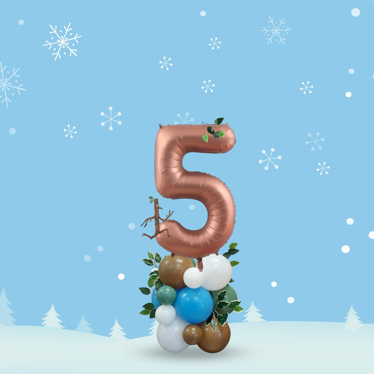 Stickman birthday balloon bouquet product photo 3