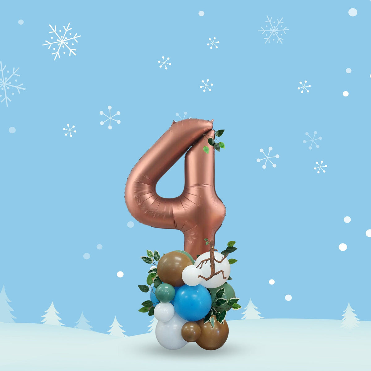 Stickman birthday balloon bouquet product photo 4