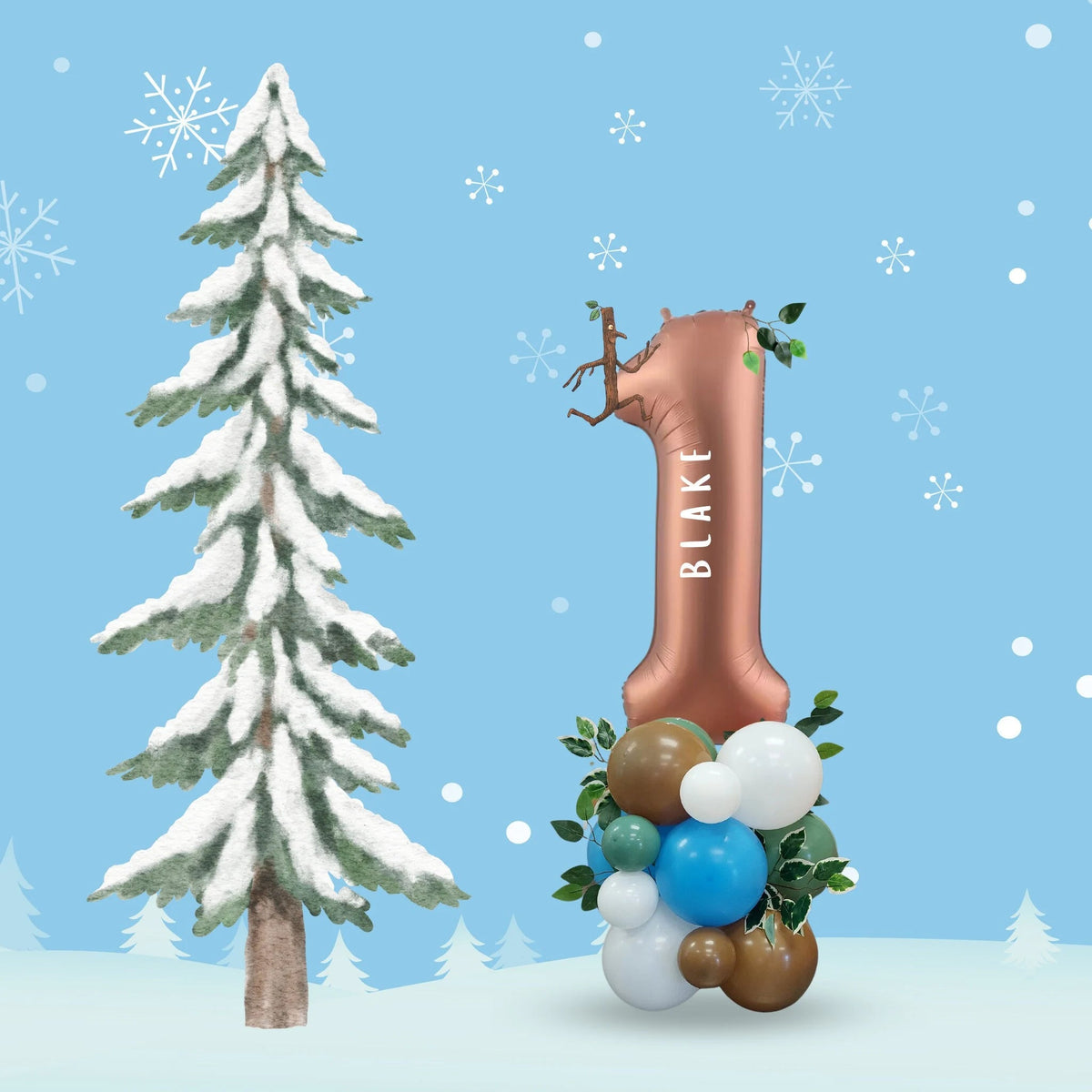 Stickman birthday balloon bouquet product photo 6