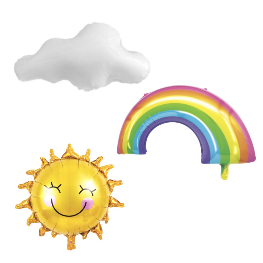 Sun Cloud Rainbow Balloon Bundle product photo 2